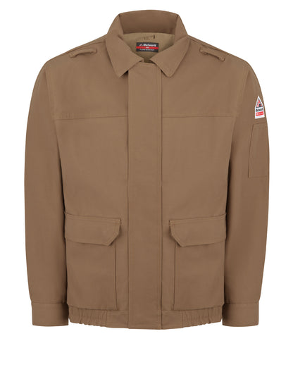 Men's Water-Repellant Lined Bomber Jacket - JLB6 - Brown Duck