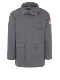 Men's Heavyweight Excel Flame-Resistant Comfortouch Insulated Deluxe Parka - JLP8 - Grey