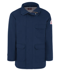 Men's Heavyweight Excel Flame-Resistant Comfortouch Insulated Deluxe Parka - JLP8 - Navy
