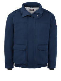 Men's Heavyweight Flame-Resistant Insulated Bomber Jacket - JLR8 - Navy