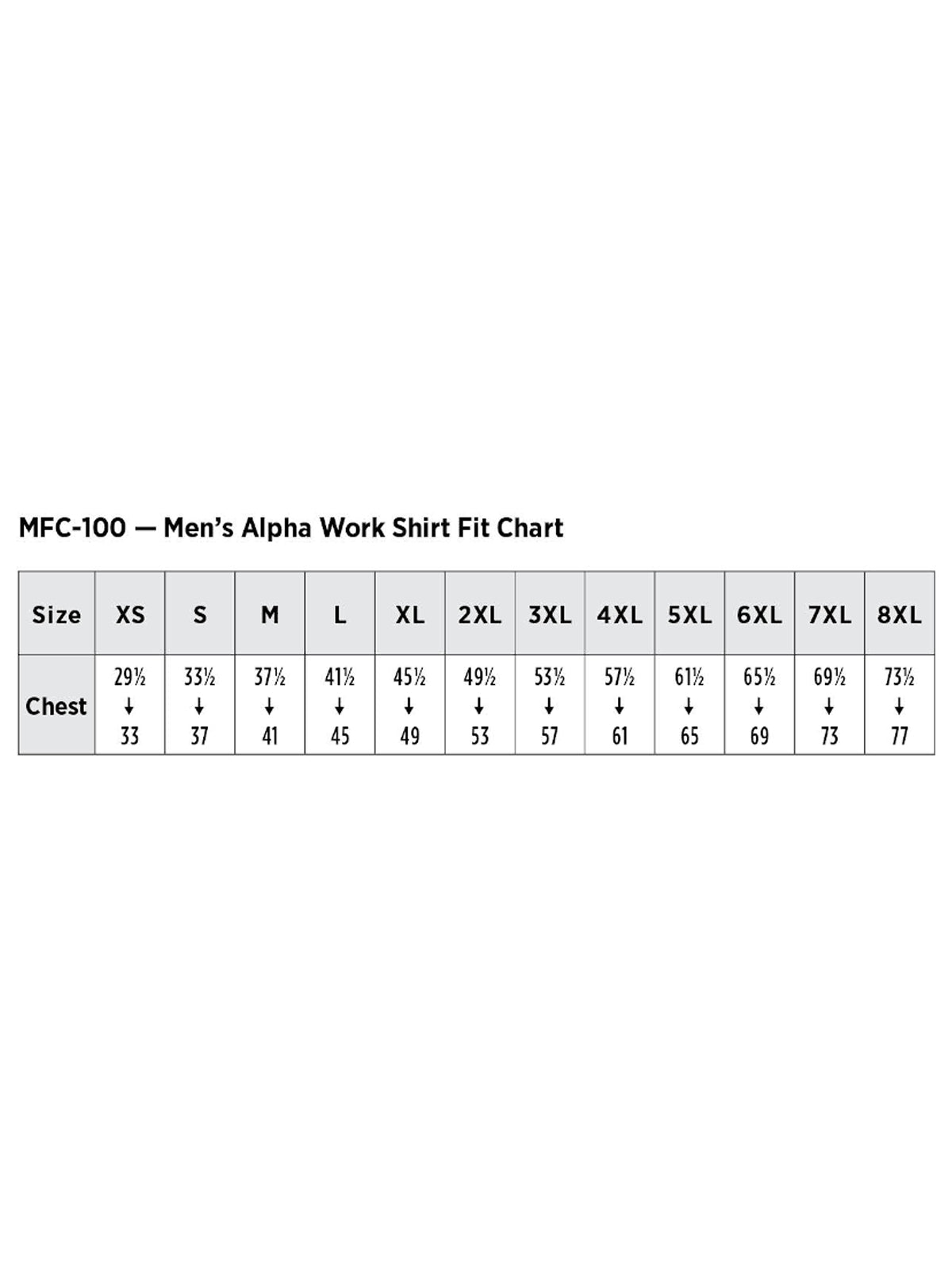 SIZECHART