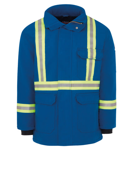 Men's Heavyweight Nomex Flame-Resistant Reflective Insulated Deluxe Parka - JNPC - Royal Blue