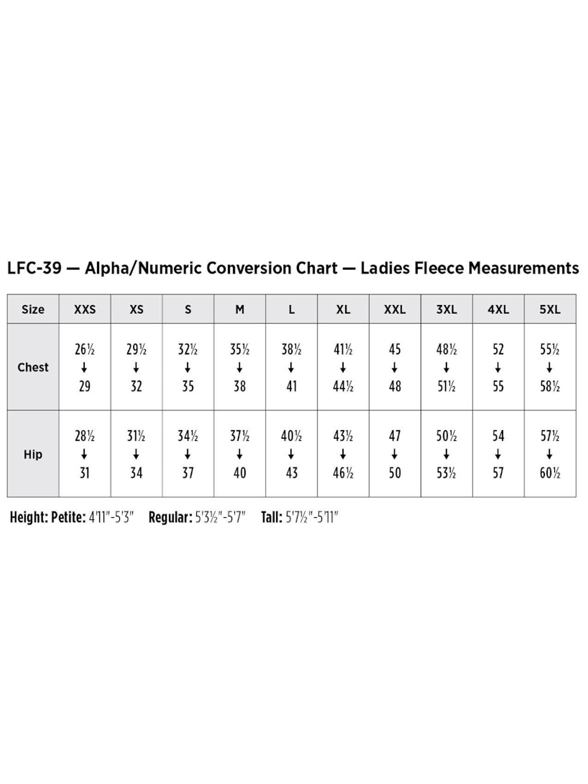 SIZECHART
