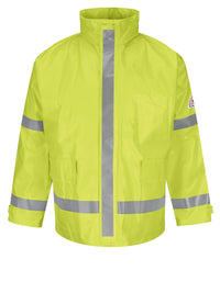 Men's Flame-Resistant Hi-Visibility Rain Jacket - JXN6 - Yellow