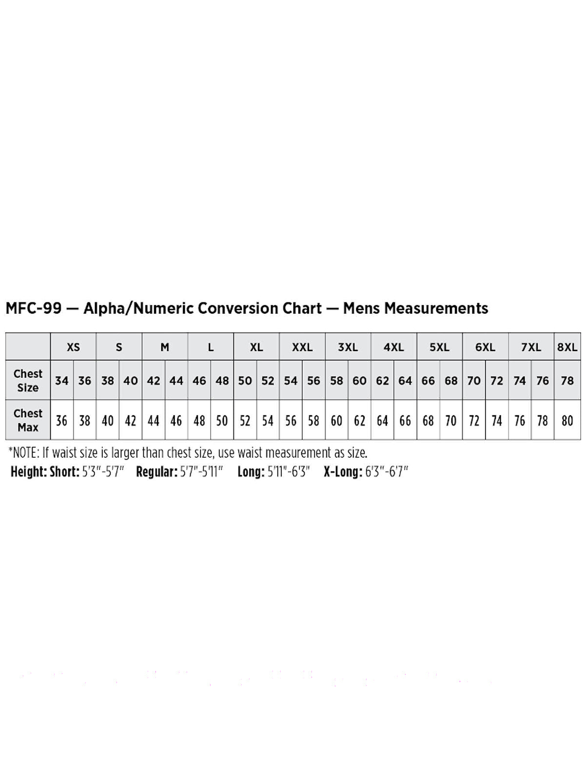 SIZECHART