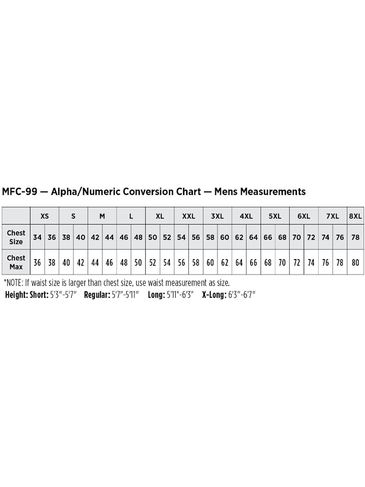SIZECHART