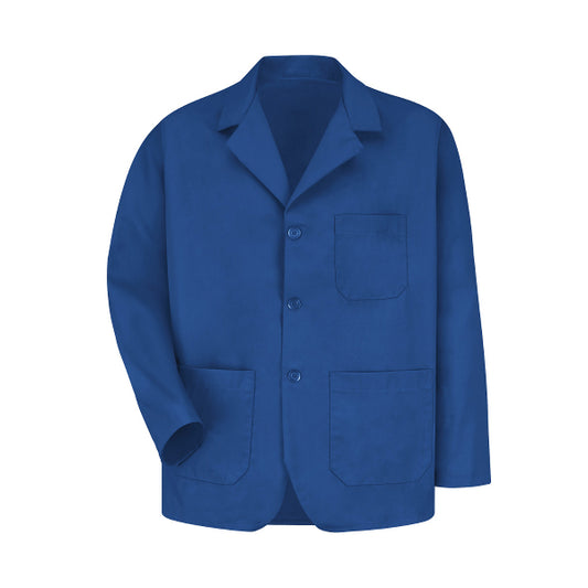 Men's Three-Pocket 30" Lapel Counter Coat - KP10 - Royal Blue