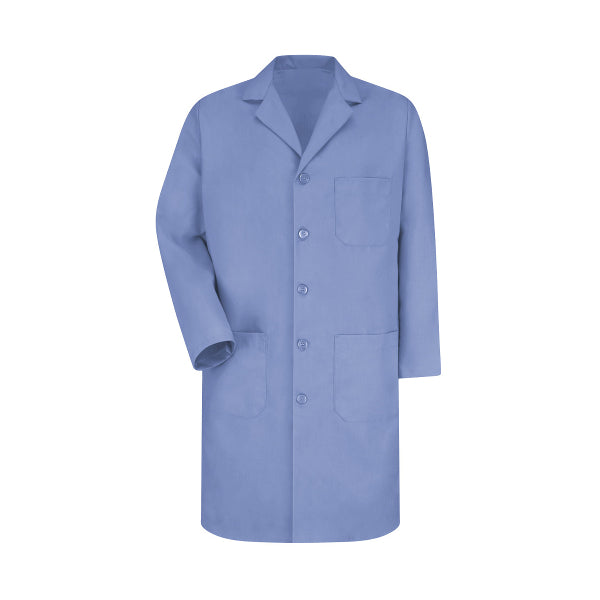 Men'sThree-Pocket 41.5" Full-Length Lab Coat - KP14 - Light Blue