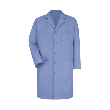 Men's Three-Pocket 41.5" Full-Length Lab Coat - KP14 - Light Blue