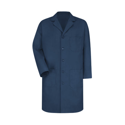 Men'sThree-Pocket 41.5" Full-Length Lab Coat - KP14 - Navy