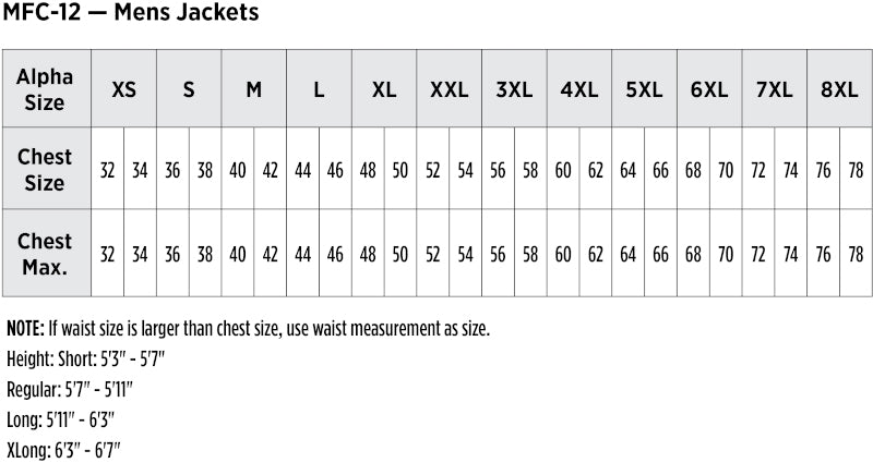 SIZECHART
