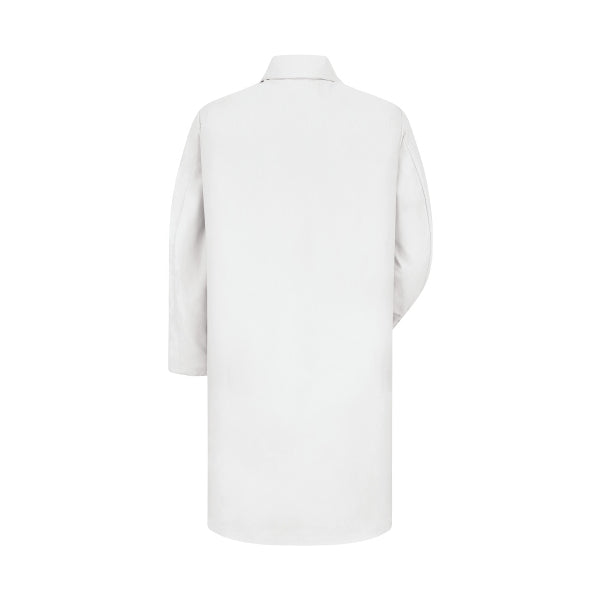 Men'sThree-Pocket 41.5" Full-Length Lab Coat - KP14 - White