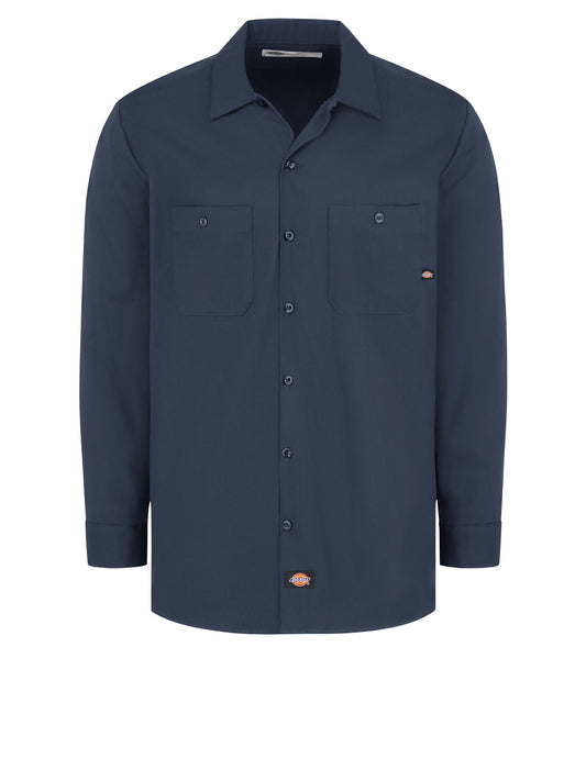 Men's Industrial Cotton Long-Sleeve Work Shirt - L307 - Dark Navy