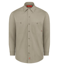 Men's Industrial Long-Sleeve Work Shirt - L535 - Desert Sand