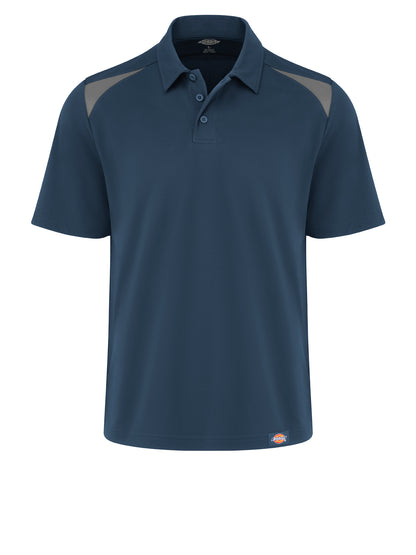 Men's Team Performance Short-Sleeve Polo - LS66 - Dark Navy/Smoke