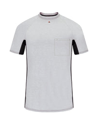 Men's Flame-Resistant Concealed Chest Pocket Base Layer Shirt - MPS4 - Grey