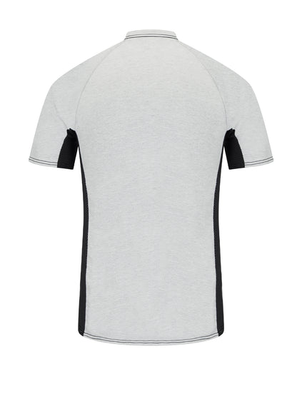 Men's 5.5 Oz Short Sleeve Baselayer W/Mesh Gusset - MPS4 - Grey