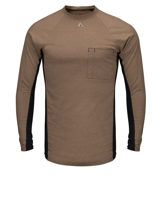 Men's Flame-Resistant Long Sleeve Base Layer Shirt - MPS8 - Khaki