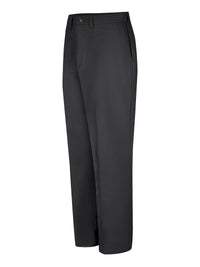 Men's Plain Front Cotton Casual Pant - PC44 - Black