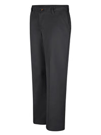 Women's Plain Front Cotton Pant - PC45 - Black