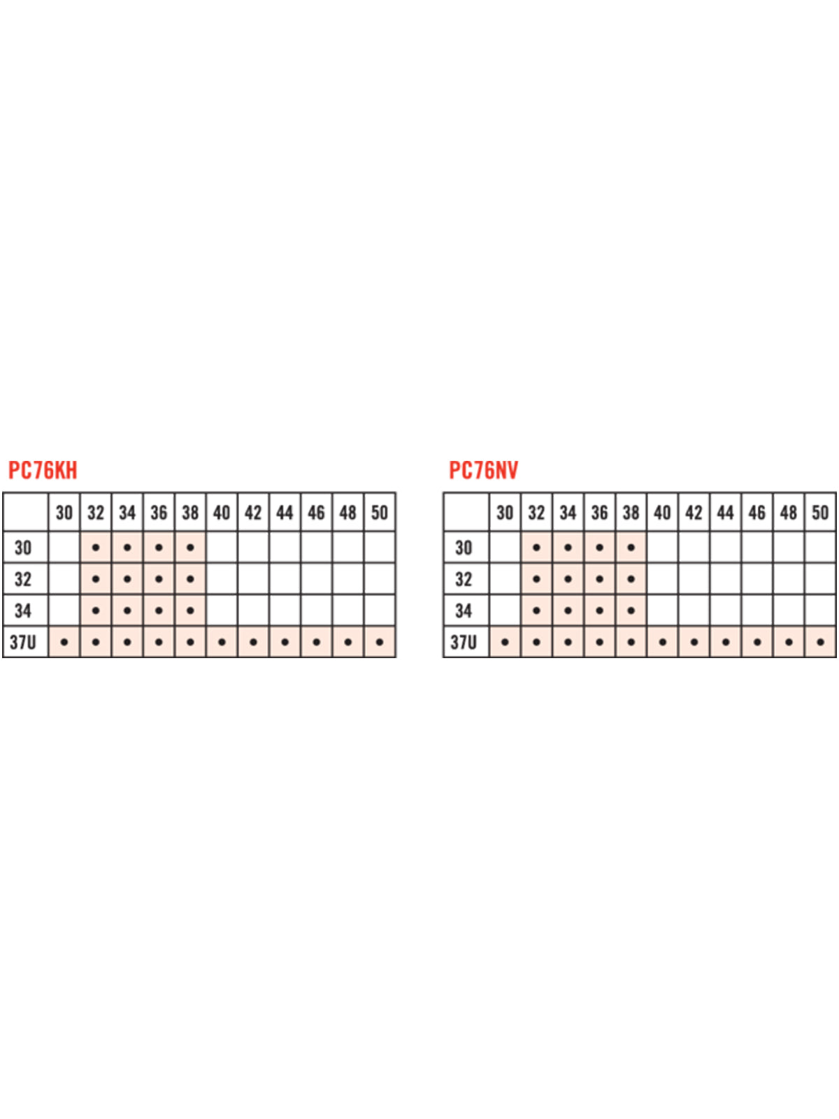 SIZECHART