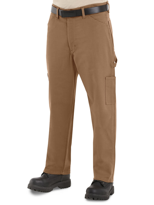 Men's Midweight Flame-Resistant Dungaree - PLJ8 - Brown Duck