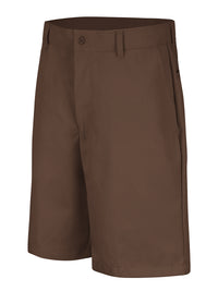 Men's Plain Front Shorts - PT26 - Brown