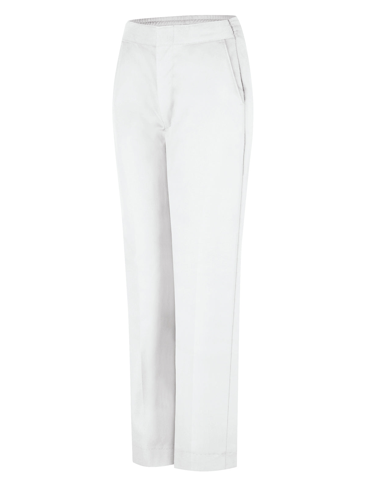 Women's Half-Elastic Work Pant - PT59 - White