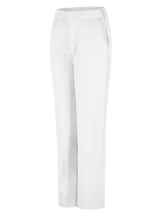 Women's Half-Elastic Work Pant - PT59 - White