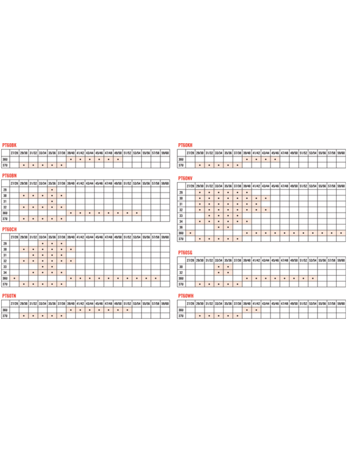 SIZECHART