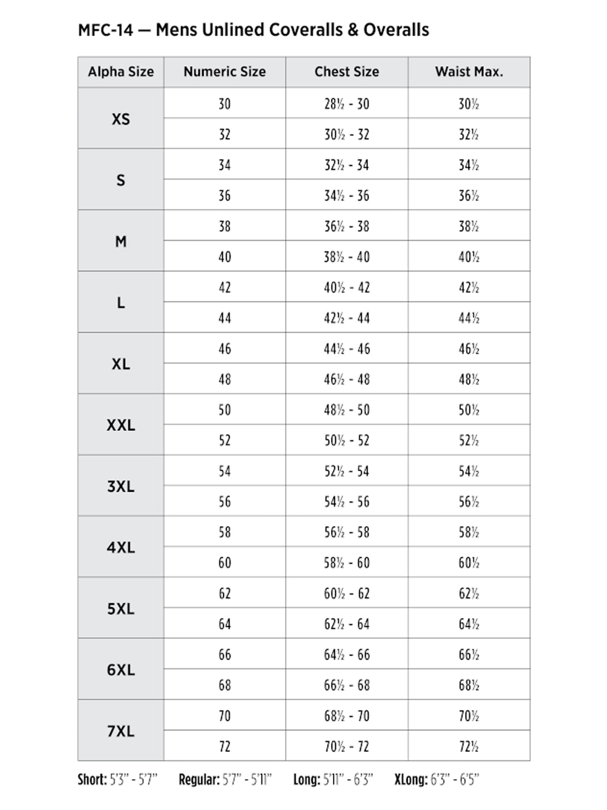 SIZECHART