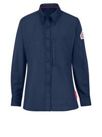 Women's Lightweight Flame-Resistant Comfort Woven Shirt - QS23 - Navy