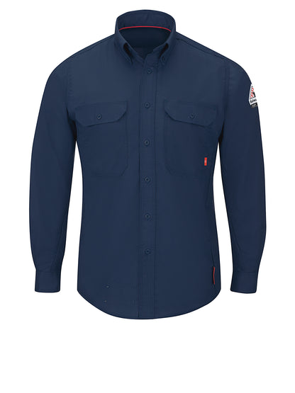Men's Lightweight Flame-Resistant Comfort Woven Shirt - QS24 - Navy
