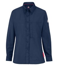 Women's Midweight Flame-Resistant Comfort Woven Shirt - QS25 - Navy