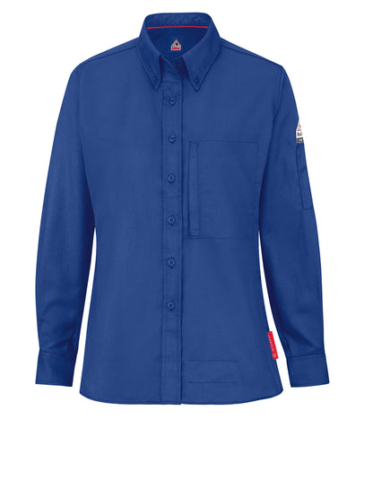 Women's Midweight Flame-Resistant Comfort Woven Shirt - QS25 - Royal Blue