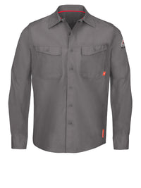 Men's Endurance Collection Flame-Resistant Work Shirt - QS40 - Grey