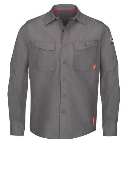 Men's Endurance Collection Flame-Resistant Work Shirt - QS40 - Grey