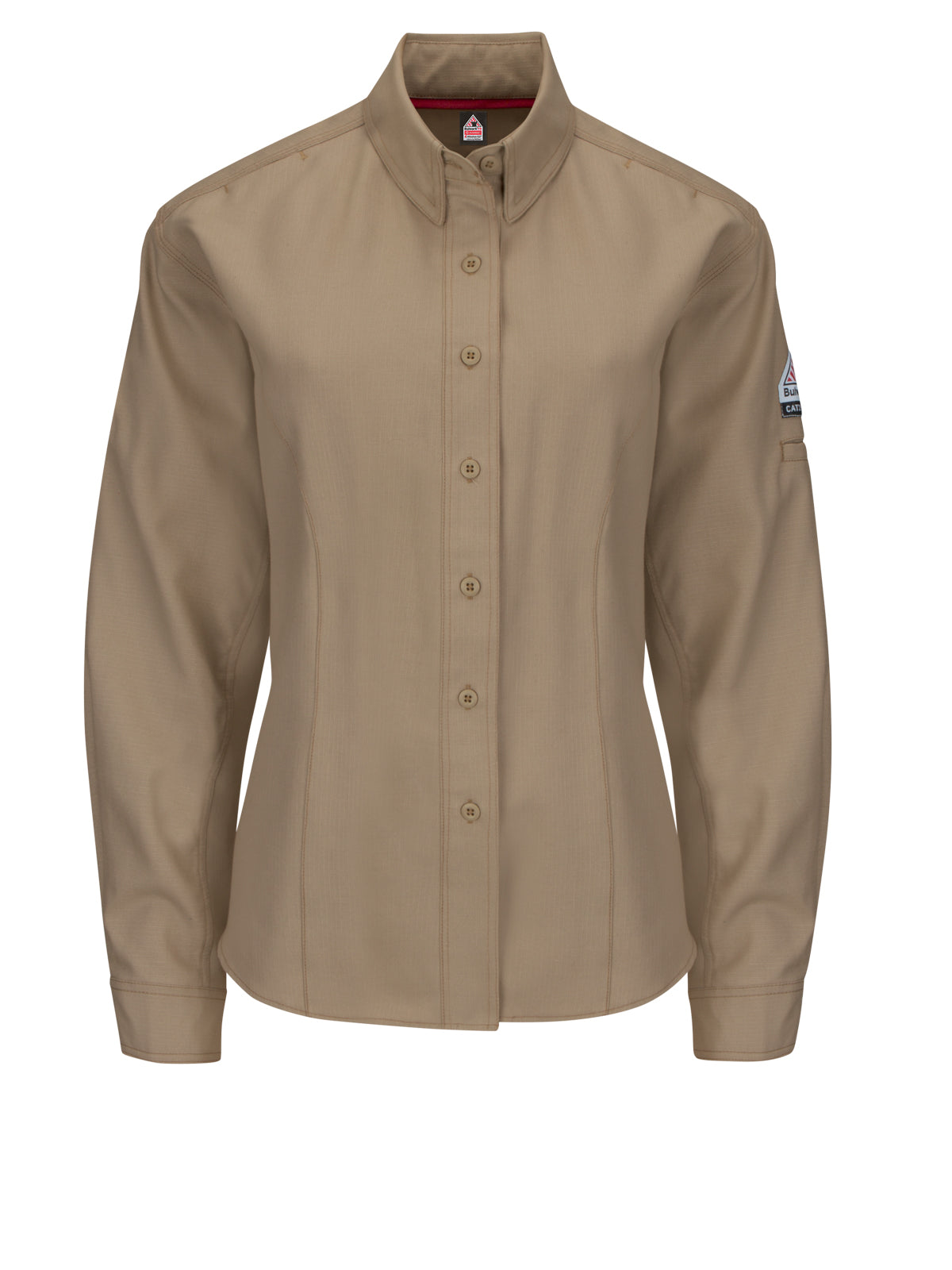 Women's Long Sleeve Iq Endurance Grey Shirt - QS41 - Khaki