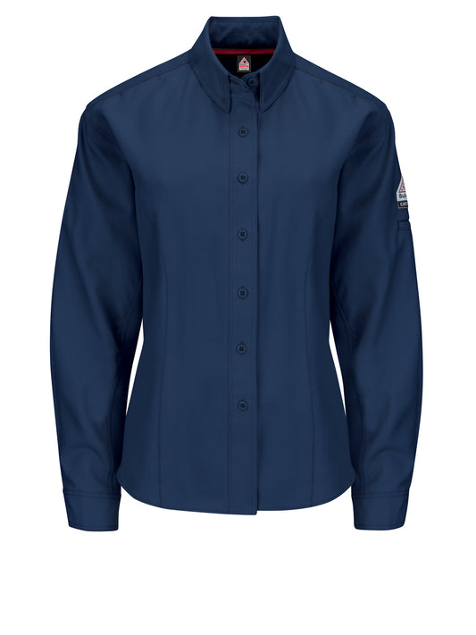 Women's Long Sleeve Iq Endurance Grey Shirt - QS41 - Navy