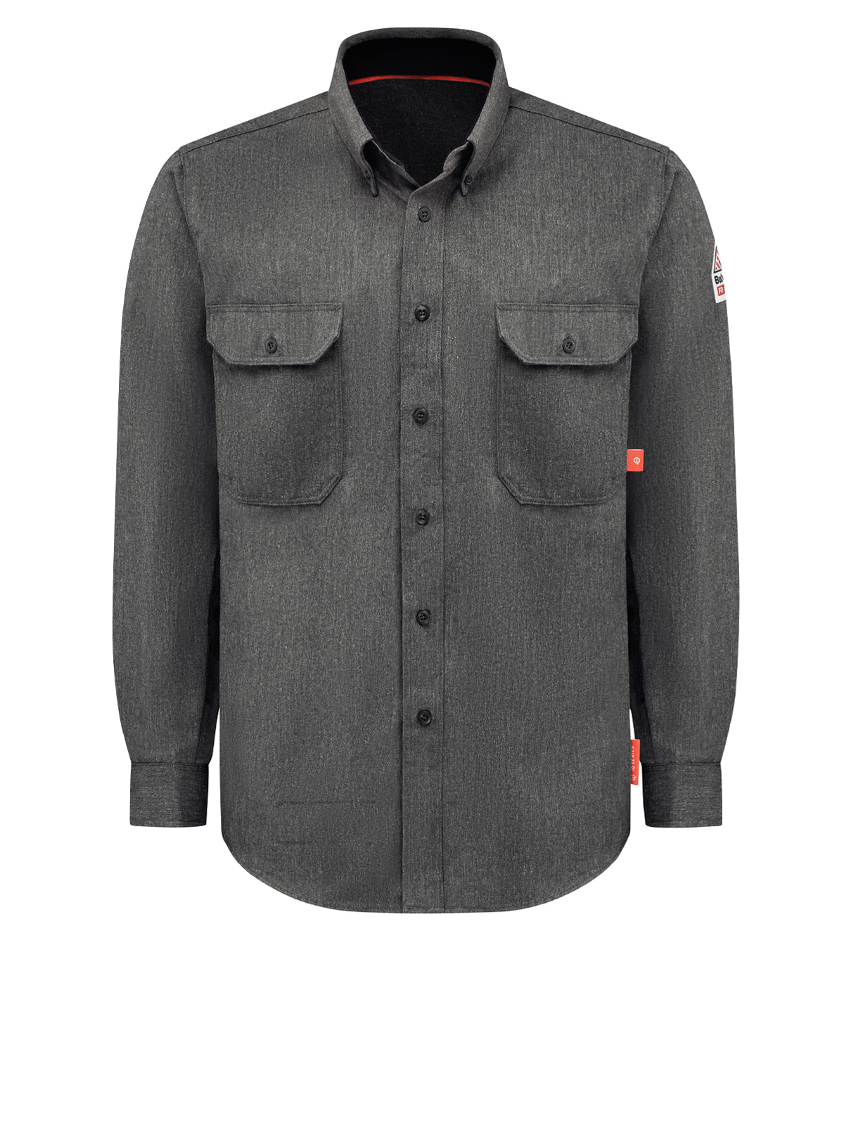 Men's Lightweight Flame-Resistant Comfort Woven Shirt - QS50 - Dark Grey