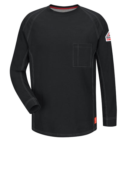 Men's Long Sleeve T-Shirt - QT32 - Black