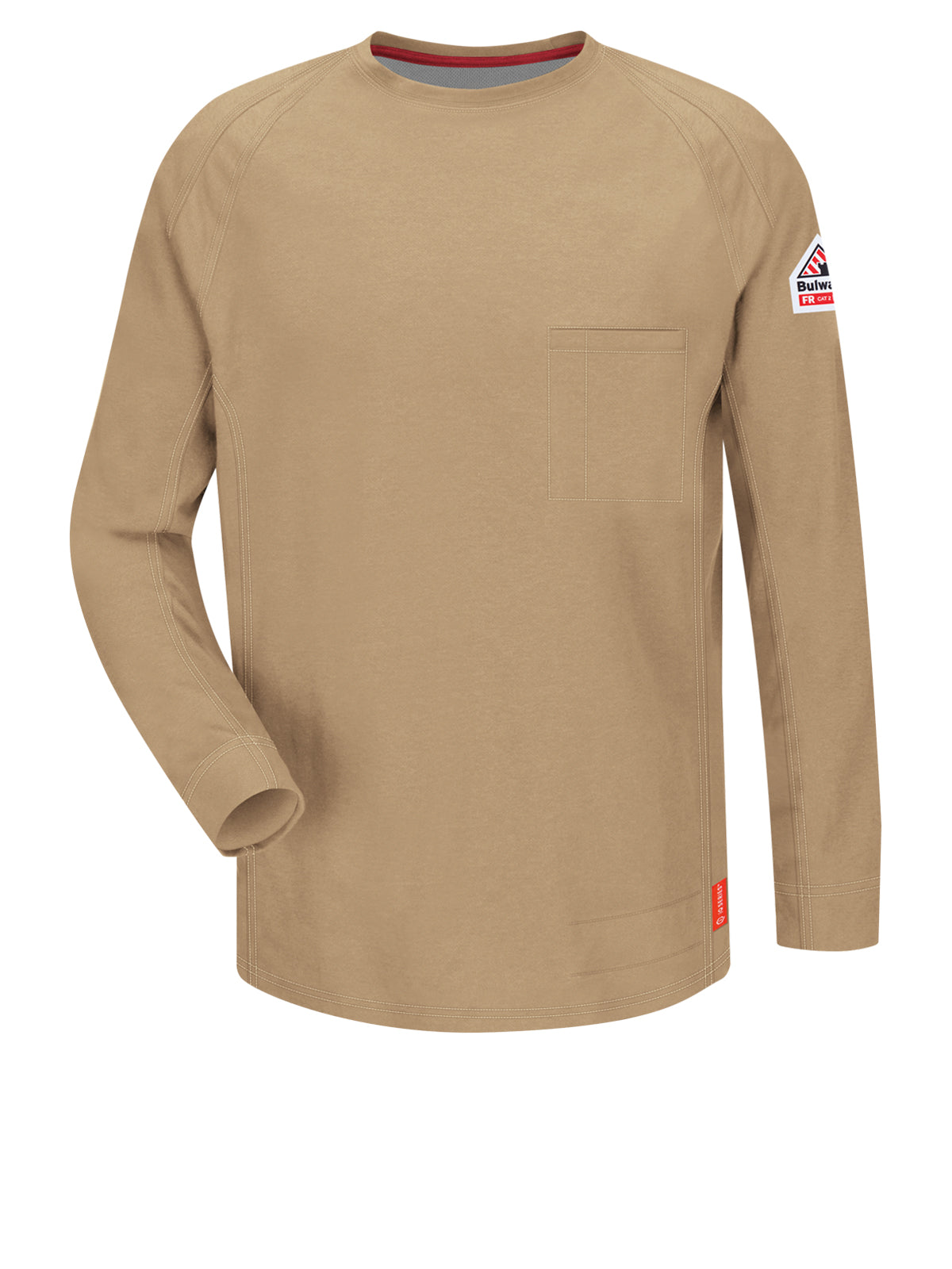 Men's Long Sleeve T-Shirt - QT32 - Khaki