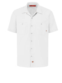 Men's Industrial Short-Sleeve Work Shirt - S535 - White