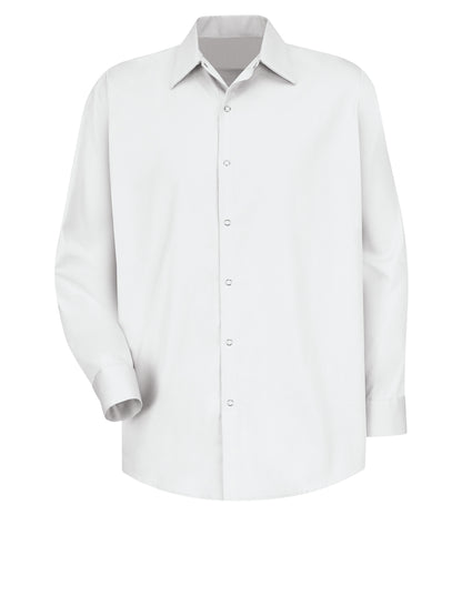 Men's Long Sleeve Specialized Cotton Work Shirt - SC16 - White