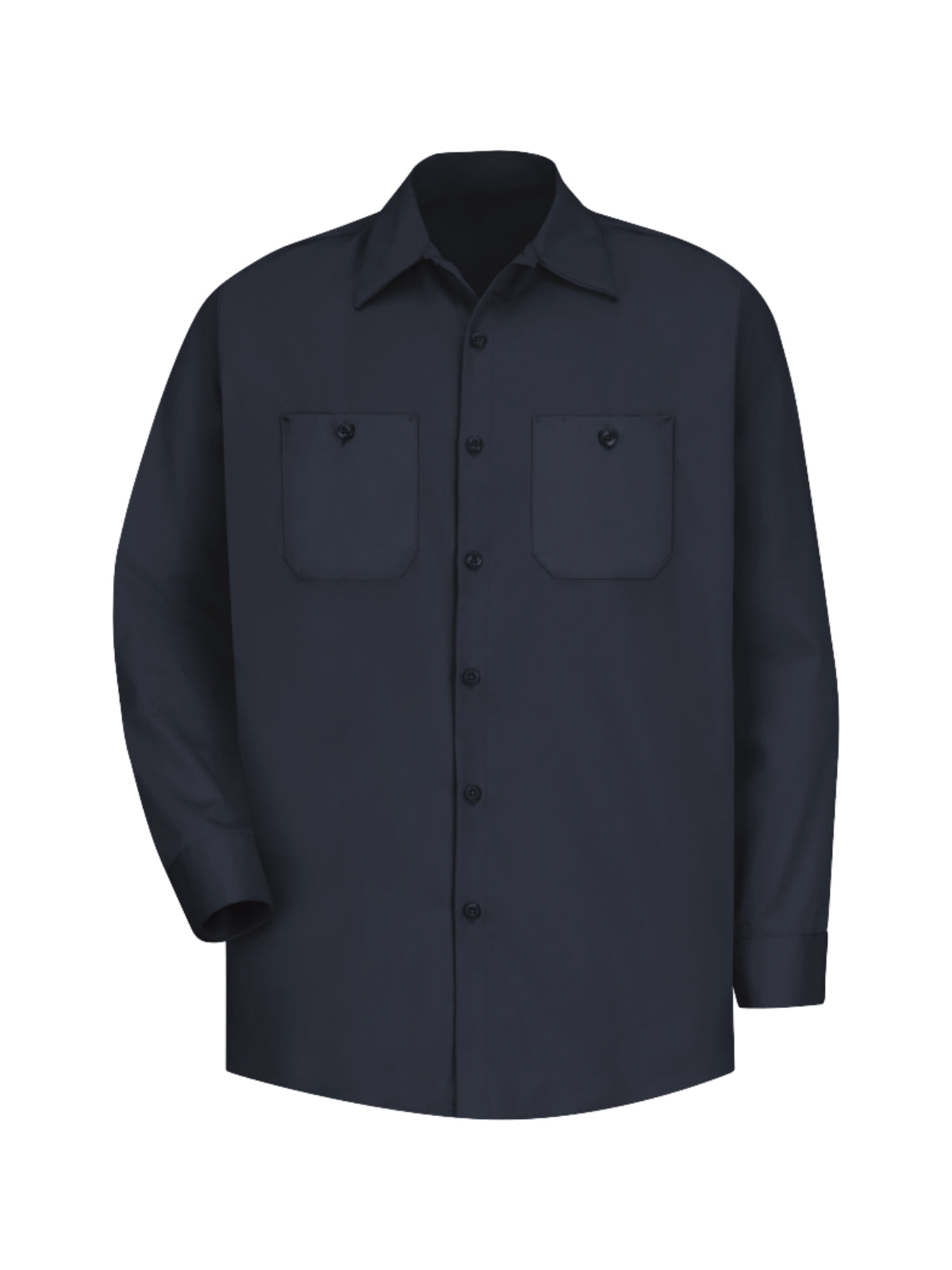 Men's Long Sleeve Wrinkle-Resistant Cotton Work Shirt - SC30 - Dark Navy