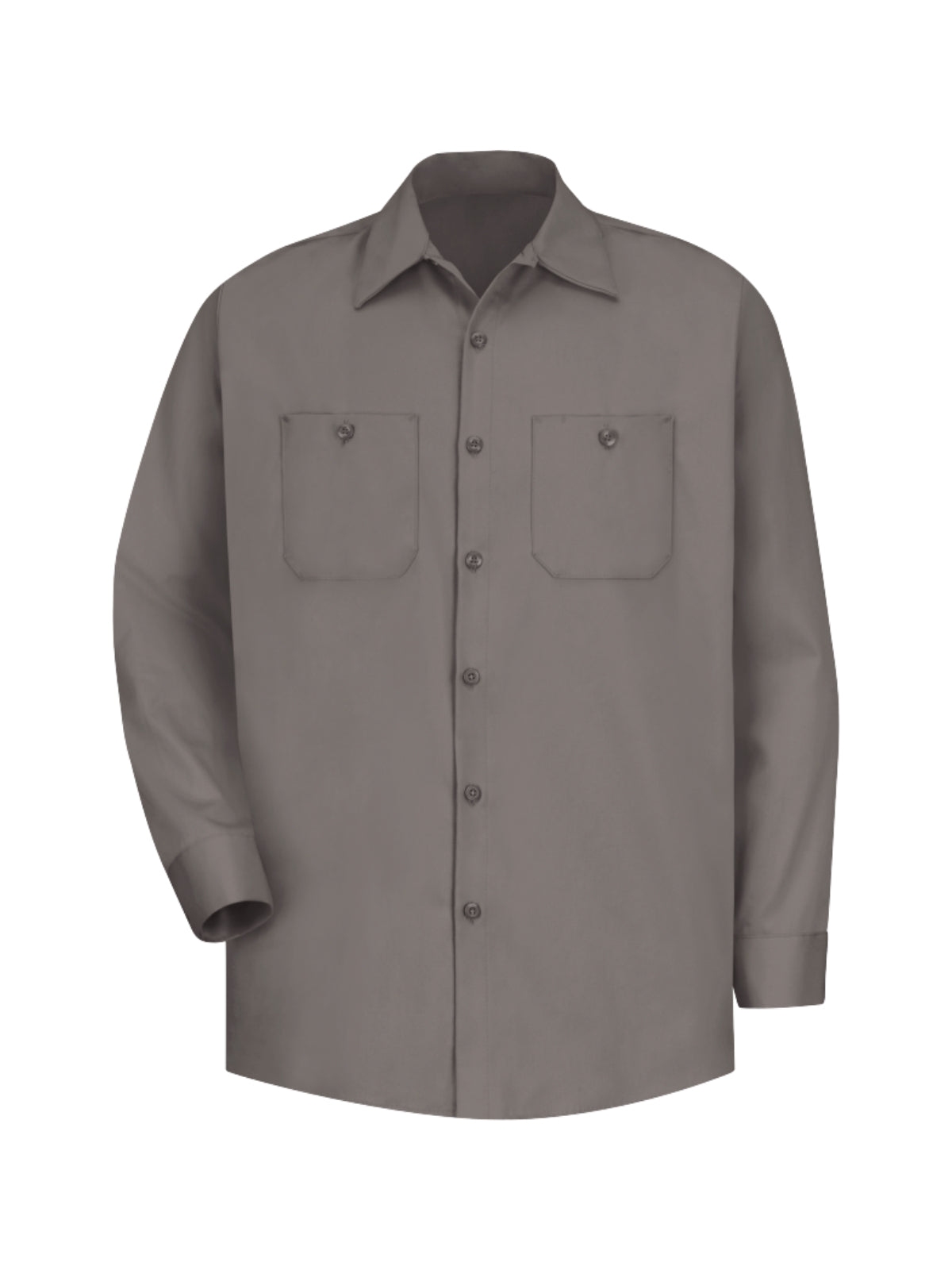 Men's Long Sleeve Wrinkle-Resistant Cotton Work Shirt - SC30 - Graphite Grey