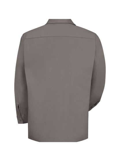 Men's Long Sleeve Wrinkle-Resistant Cotton Work Shirt - SC30 - Graphite Grey