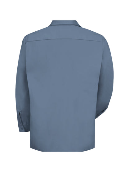 Men's Long Sleeve Wrinkle-Resistant Cotton Work Shirt - SC30 - Postman Blue