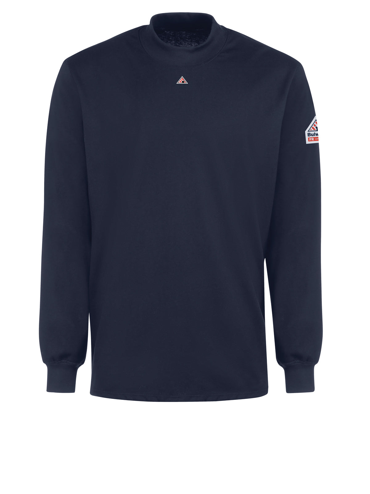 Men's 6.25Oz Long Sleeve Fr Knit Mock Turtleneck - SEK2 - Navy