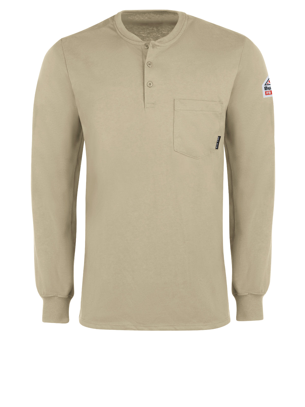 Men's Fr Lightweight Henley- Ch - SEL2 - Khaki